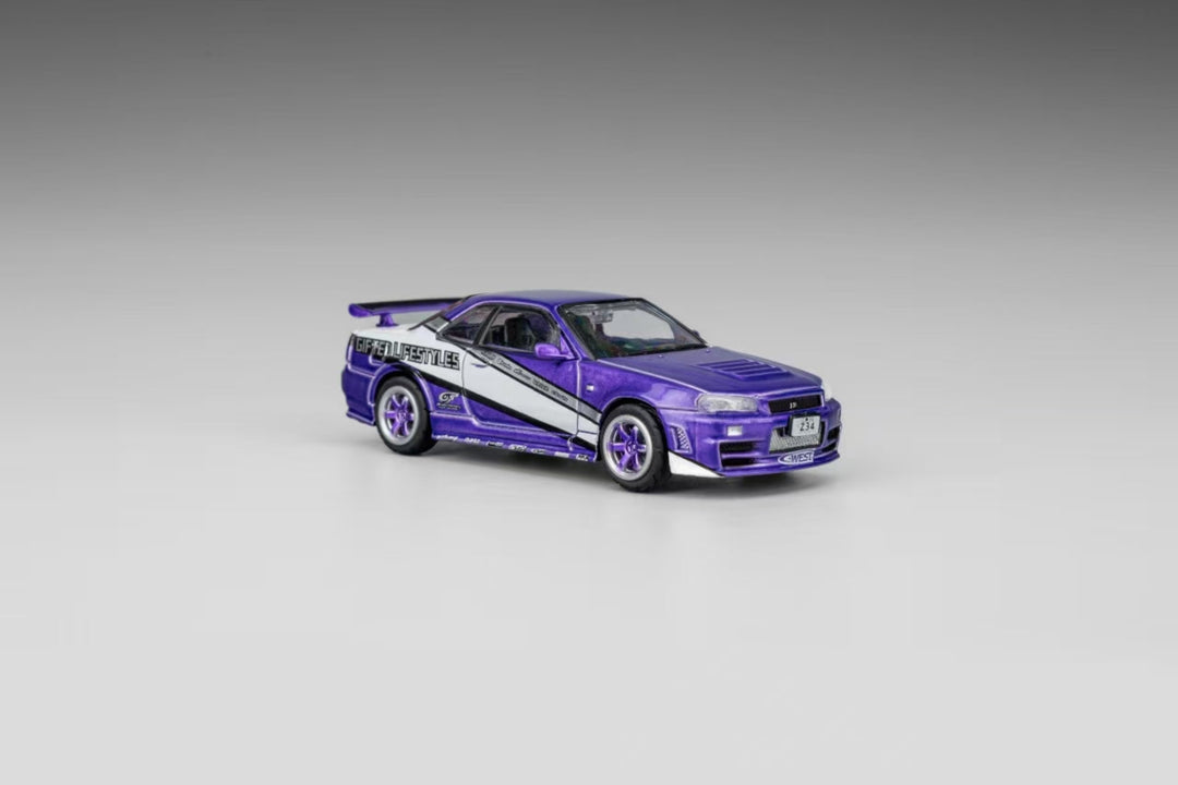 [Preorder] DM Model 1:64 Nissan R34 Hanging Card Board (6 Colors)