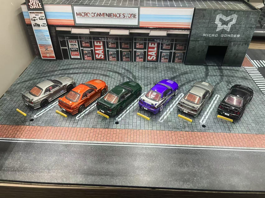 [Preorder] DM Model 1:64 Nissan R34 Hanging Card Board (6 Colors)