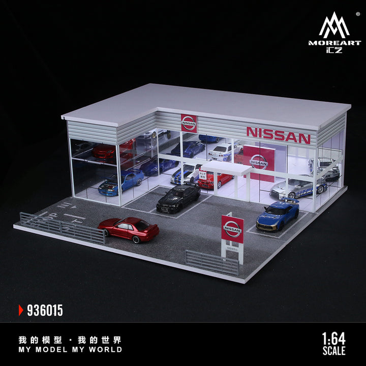 [Preorder] MoreArt 1:64 TWO-LAYER ASSEMBLY SHOWROOM NISSAN SHOP MO936015