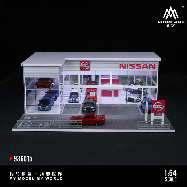 [Preorder] MoreArt 1:64 TWO-LAYER ASSEMBLY SHOWROOM NISSAN SHOP MO936015
