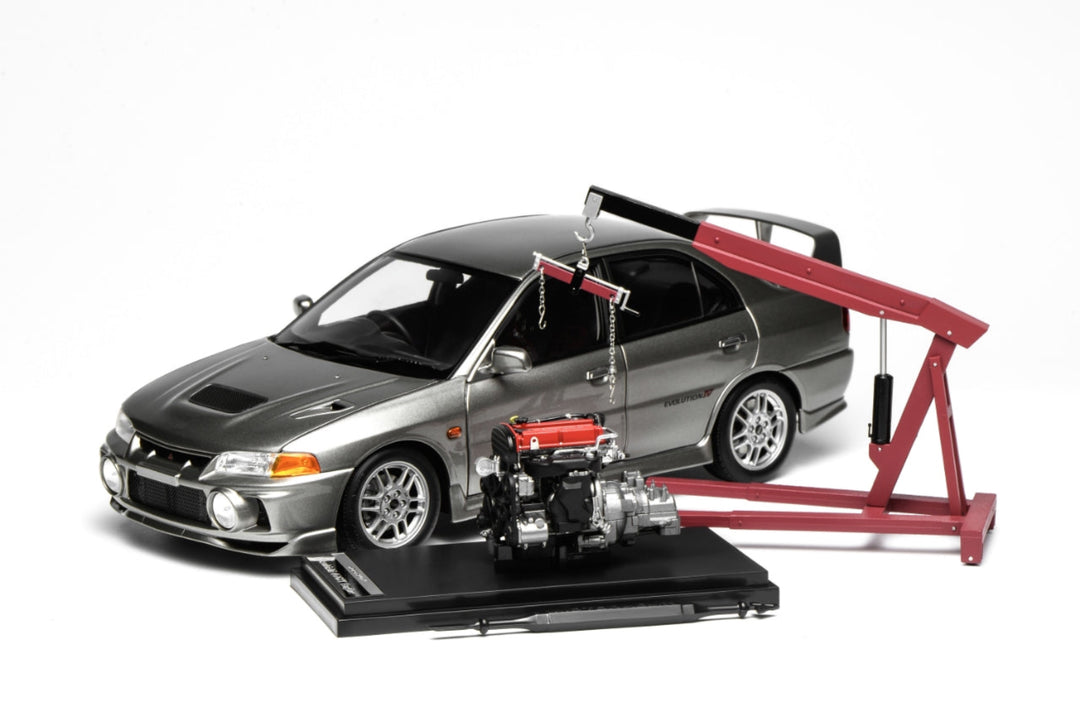 [Preorder] Motorhelix 1:18 Mitsubishi Lancer Evolution IV STEEL SILVER METALLIC M84001