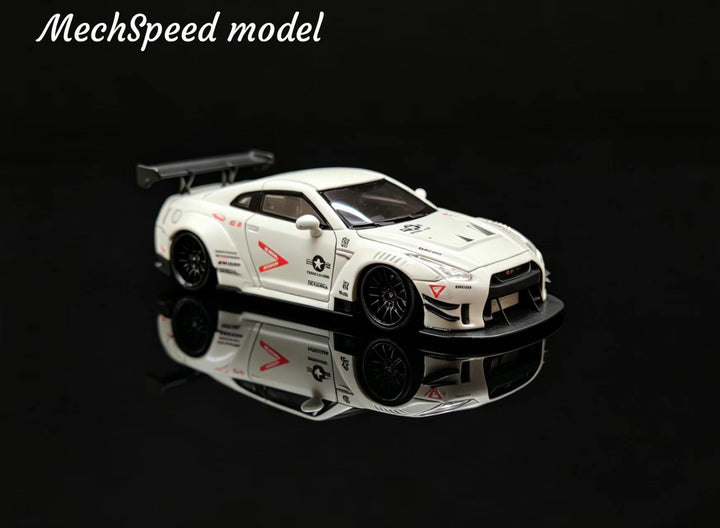 [Preorder] MechSpeed 1:64 Nissan GT-R R35 LB-Works Edition Air Force Grey Livery