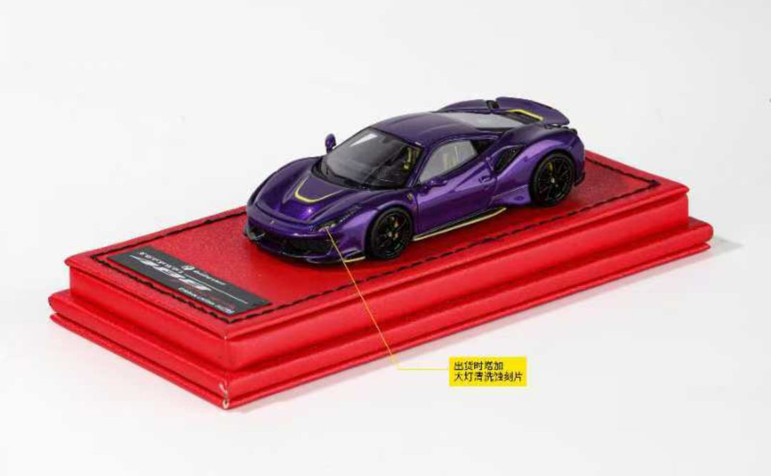 [Preorder] Rotating Wheel 1:64 Ferrari 488 Pista (4 Colours)