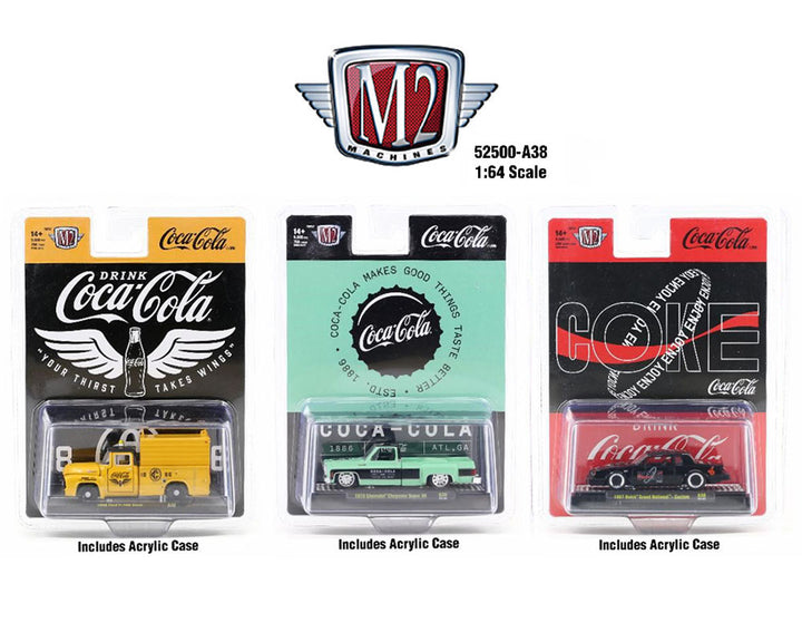 M2 Machines 1:64 Coca-Cola 2024 Release A38 Assortment