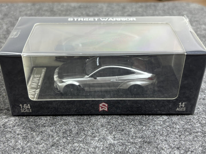 [Preorder] Street Weapon 1:64 BMW G82 M4 Wide-Body Modified - Alexander Silver Carbon Cap