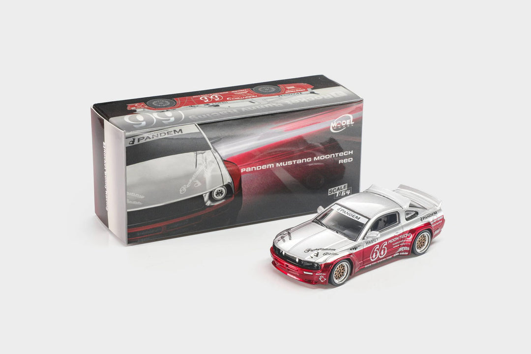 [Preorder] Model Model 1:64 Pandem Mustang Red Silver MM64-PM-004