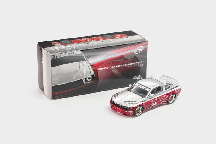 [Preorder] Model Model 1:64 Pandem Mustang Red Silver MM64-PM-004