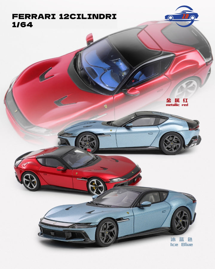 [Preorder] Zadie Model 1:64 Ferrari 12 Cilindri (2 Colours)