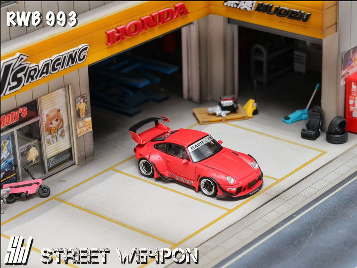 [Preorder] Street Weapon 1:64 Porsche RWB 993 Naginata Livery (2 Versions)
