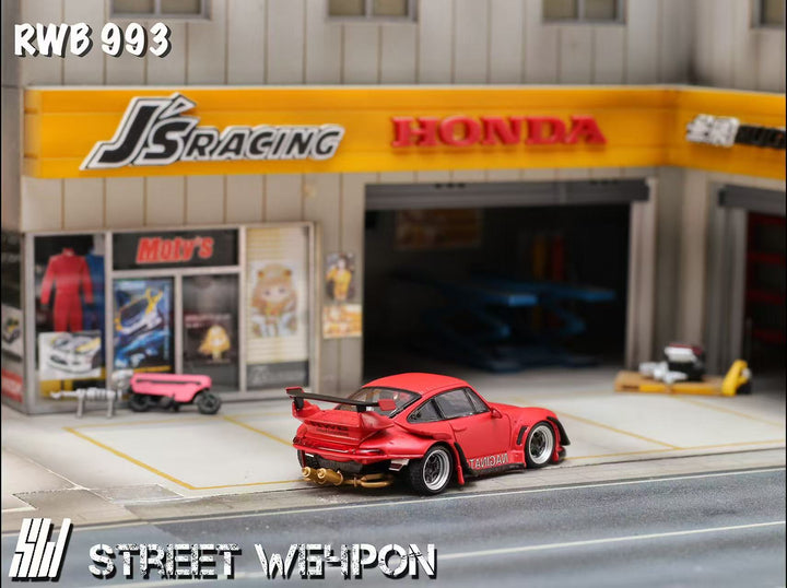 [Preorder] Street Weapon 1:64 Porsche RWB 993 Naginata Livery (2 Versions)