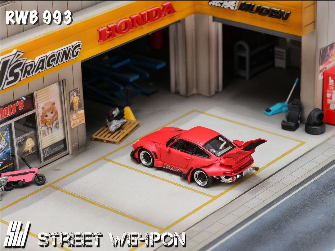 [Preorder] Street Weapon 1:64 Porsche RWB 993 Naginata Livery (2 Versions)