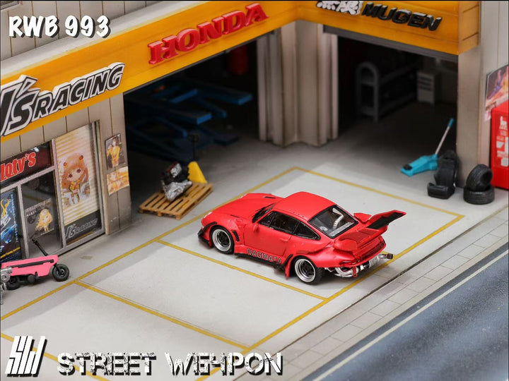 [Preorder] Street Weapon 1:64 Porsche RWB 993 Naginata Livery (2 Versions)