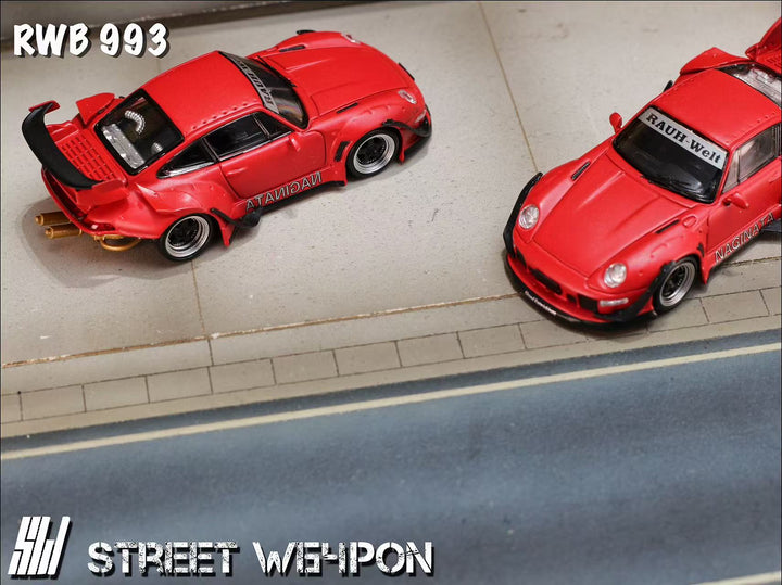 [Preorder] Street Weapon 1:64 Porsche RWB 993 Naginata Livery (2 Versions)
