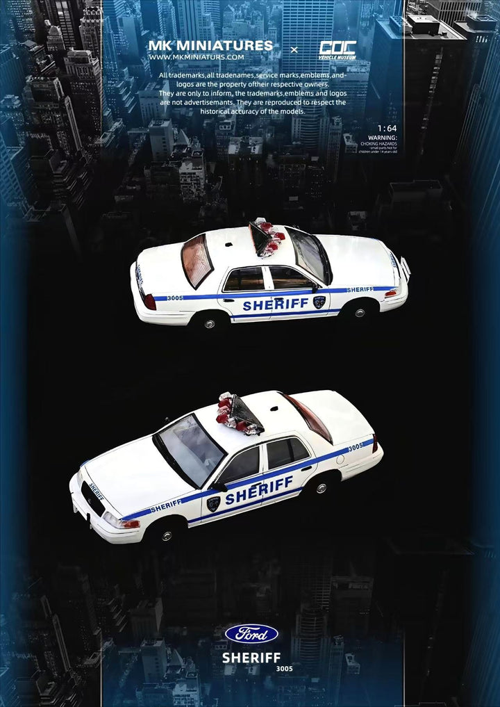 [Preorder] MK Miniatures X GOC 1:64 Ford Victoria Crown SHERIFF Livery