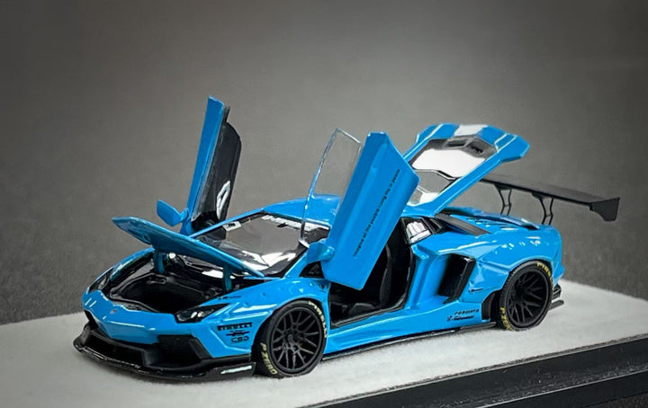 [Preorder] PGM 1:64 LBWK Lamborghini Aventador LP700-4 Blue PGM-640413 (2 Versions)
