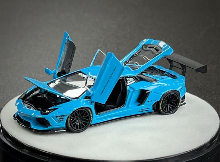 [Preorder] PGM 1:64 LBWK Lamborghini Aventador LP700-4 Blue PGM-640413 (2 Versions)