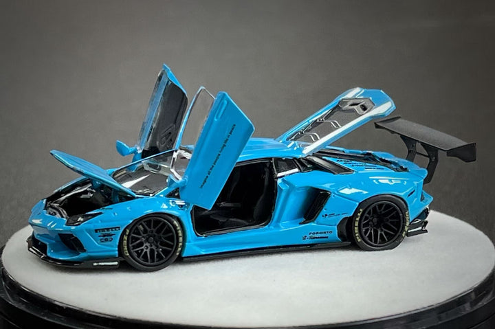[Preorder] PGM 1:64 LBWK Lamborghini Aventador LP700-4 Blue PGM-640413 (2 Versions)