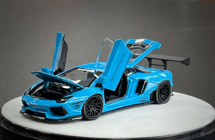 [Preorder] PGM 1:64 LBWK Lamborghini Aventador LP700-4 Blue PGM-640413 (2 Versions)