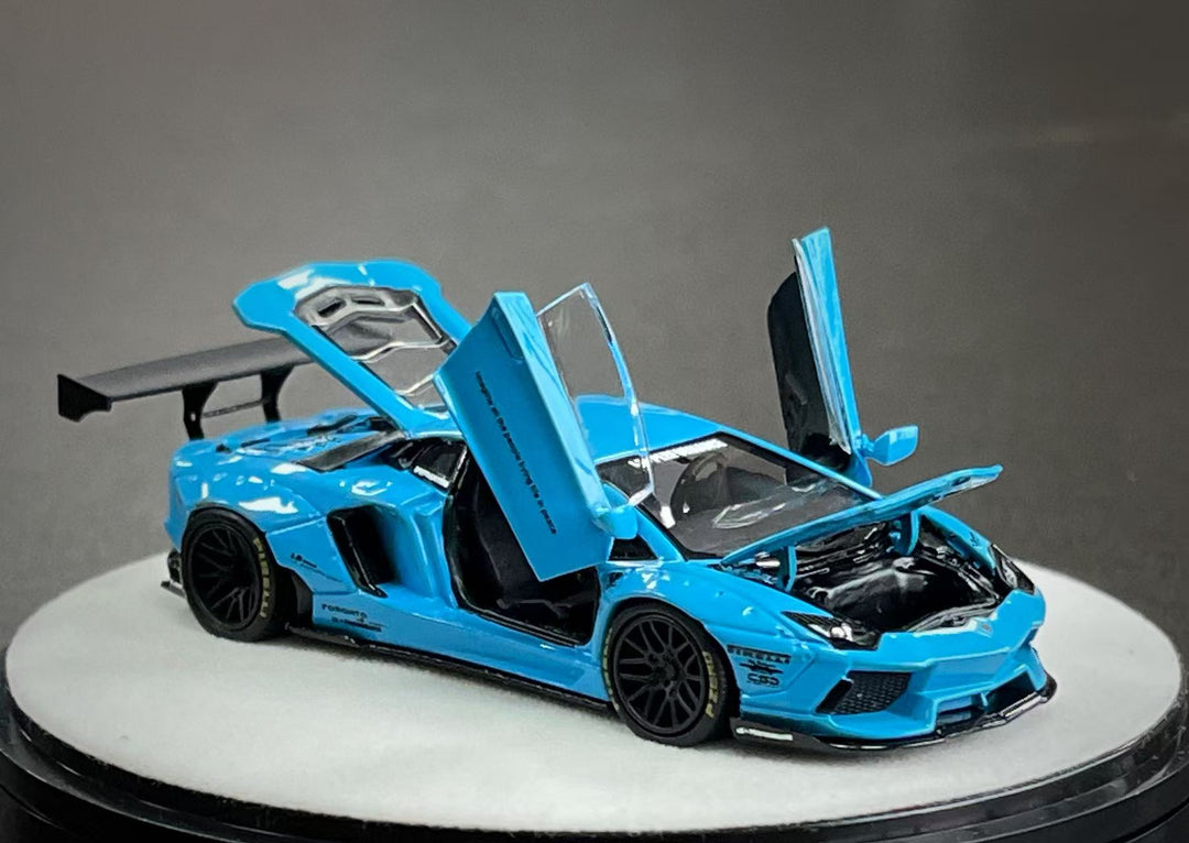 [Preorder] PGM 1:64 LBWK Lamborghini Aventador LP700-4 Blue PGM-640413 (2 Versions)