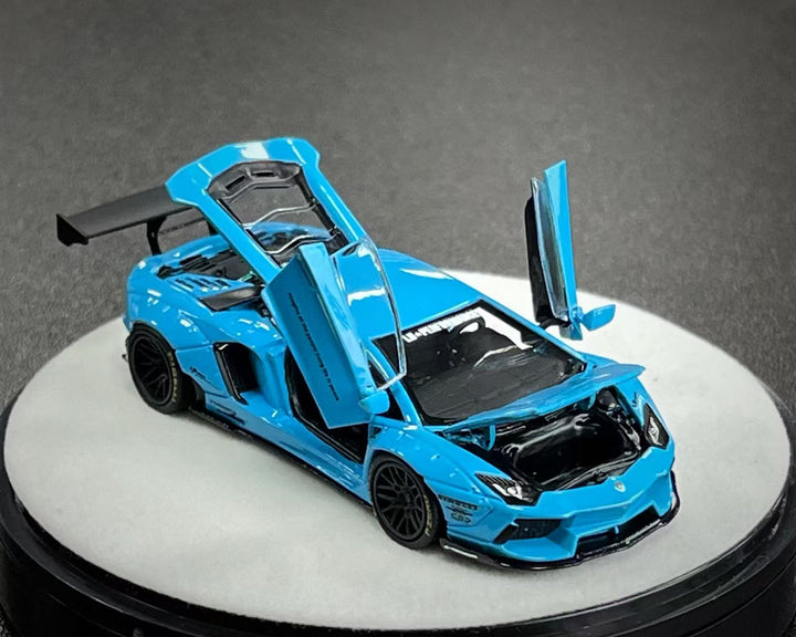 [Preorder] PGM 1:64 LBWK Lamborghini Aventador LP700-4 Blue PGM-640413 (2 Versions)