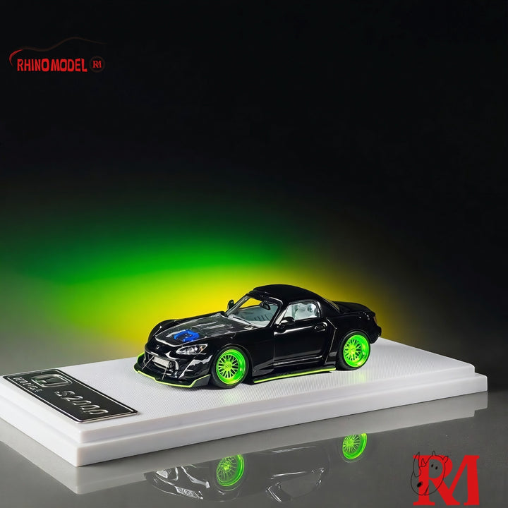 [Preorder] Rhino Model 1:64 Honda S2000 modified wide-body Roadster - Black