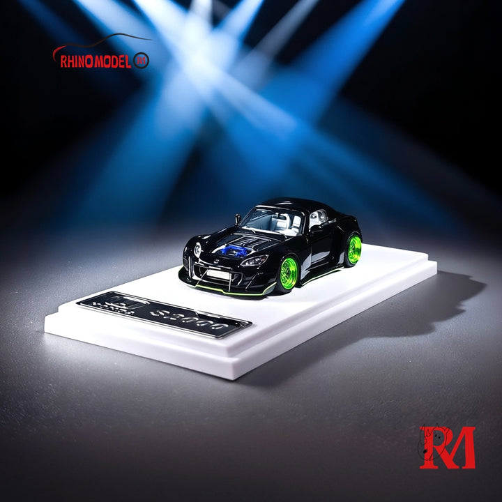 [Preorder] Rhino Model 1:64 Honda S2000 modified wide-body Roadster - Black