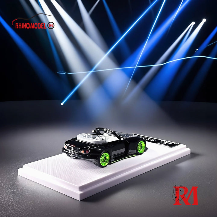 [Preorder] Rhino Model 1:64 Honda S2000 modified wide-body Roadster - Black
