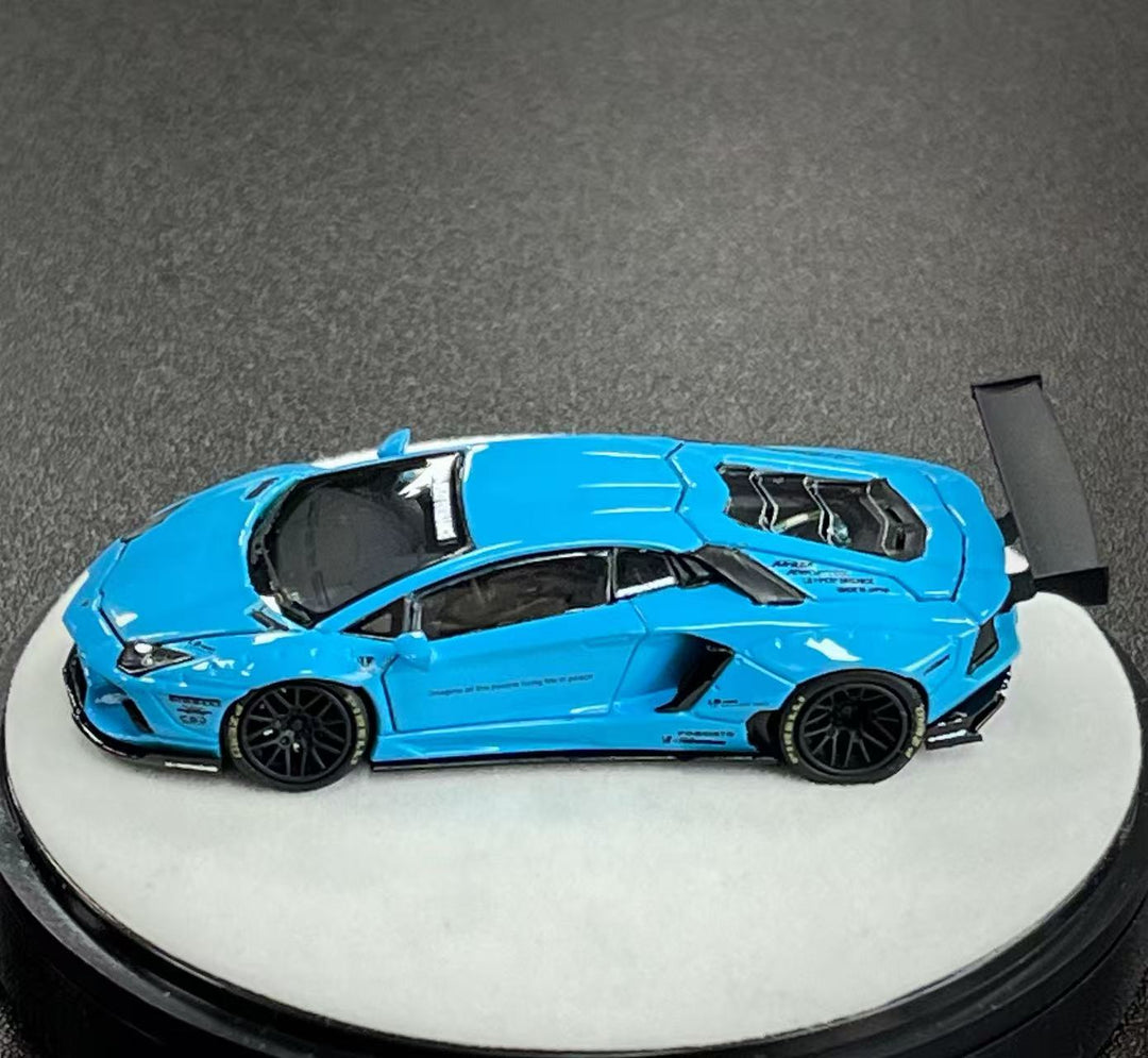 [Preorder] PGM 1:64 LBWK Lamborghini Aventador LP700-4 Blue PGM-640413 (2 Versions)