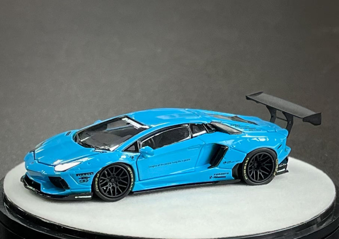 [Preorder] PGM 1:64 LBWK Lamborghini Aventador LP700-4 Blue PGM-640413 (2 Versions)