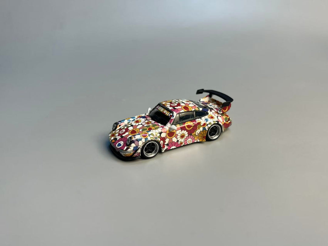 [Preorder] Flame 1:64 Porsche RWB 993 964 Luminous sunflower (2 Versions)