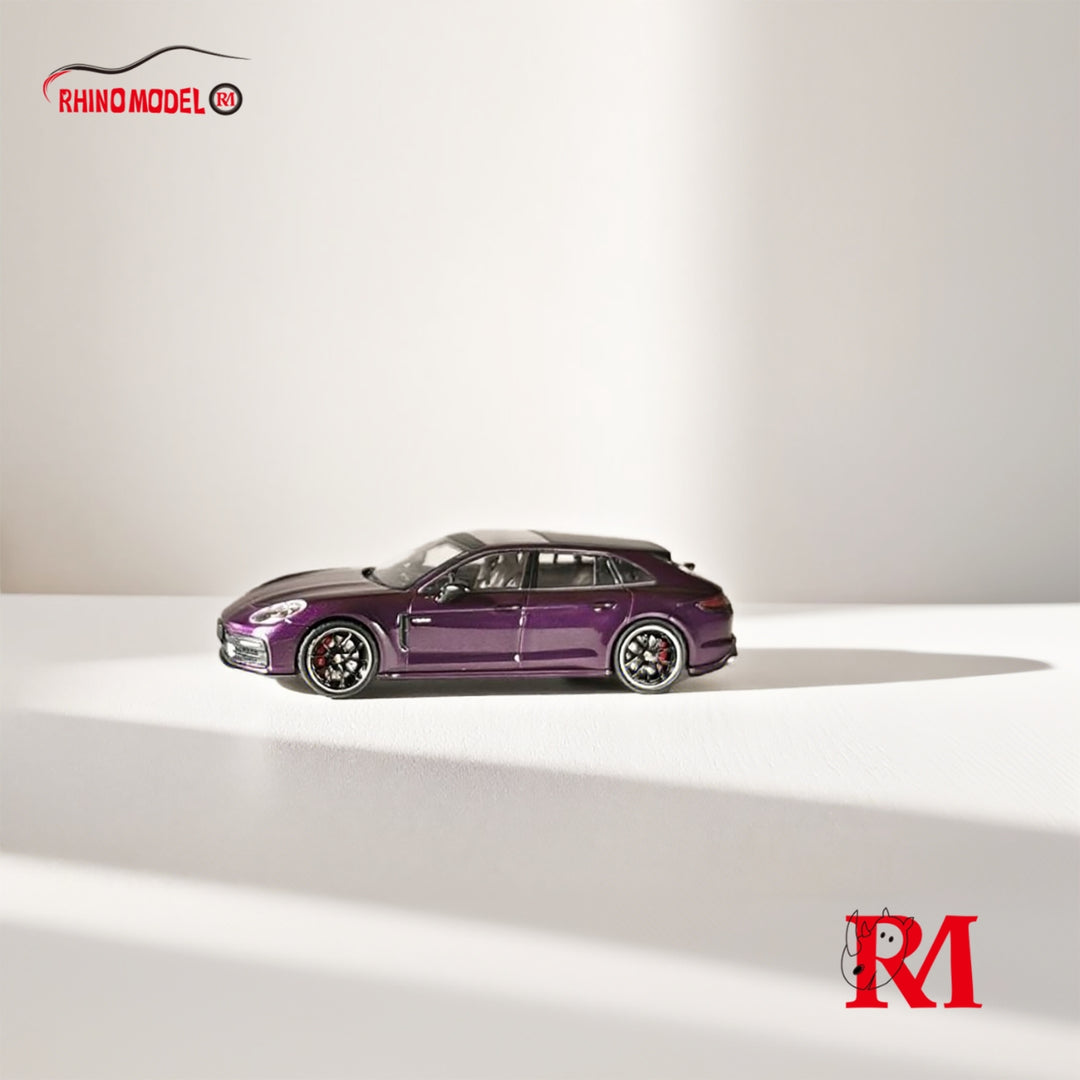 [Preorder] Rhino Model 1:64 Porsche Panamera 2nd Generation 971 Hunting Version Sport Turismo - Dark Purple