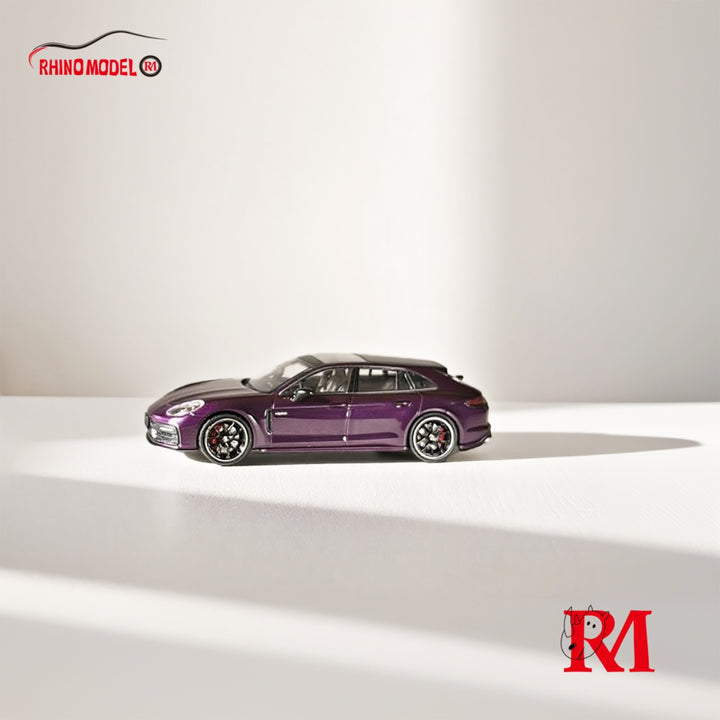 [Preorder] Rhino Model 1:64 Porsche Panamera 2nd Generation 971 Hunting Version Sport Turismo - Dark Purple