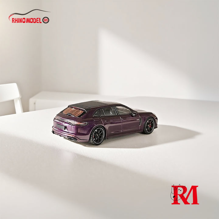[Preorder] Rhino Model 1:64 Porsche Panamera 2nd Generation 971 Hunting Version Sport Turismo - Dark Purple