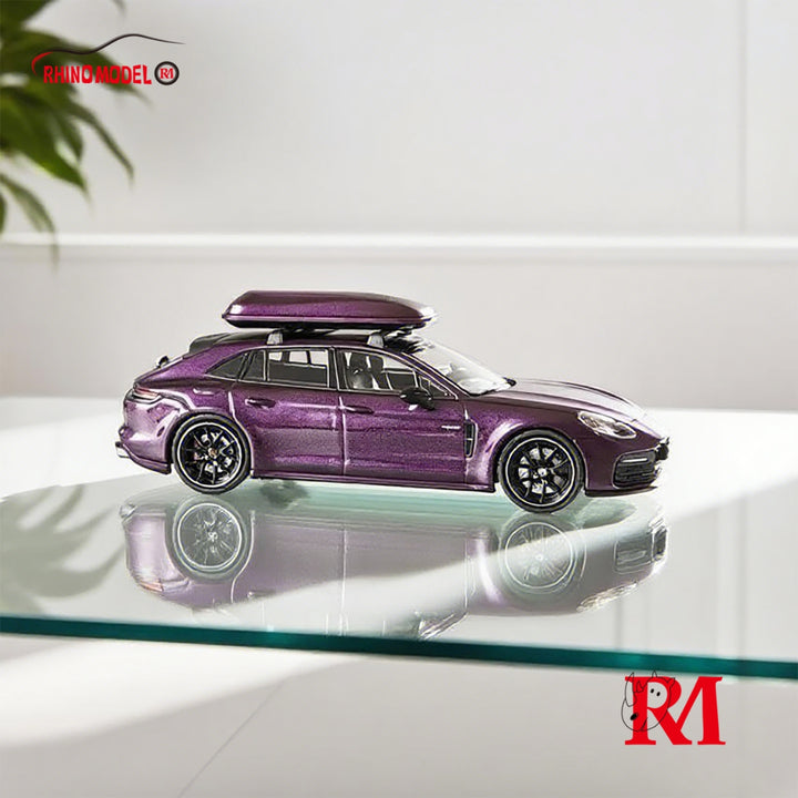 [Preorder] Rhino Model 1:64 Porsche Panamera 2nd Generation 971 Hunting Version Sport Turismo - Dark Purple
