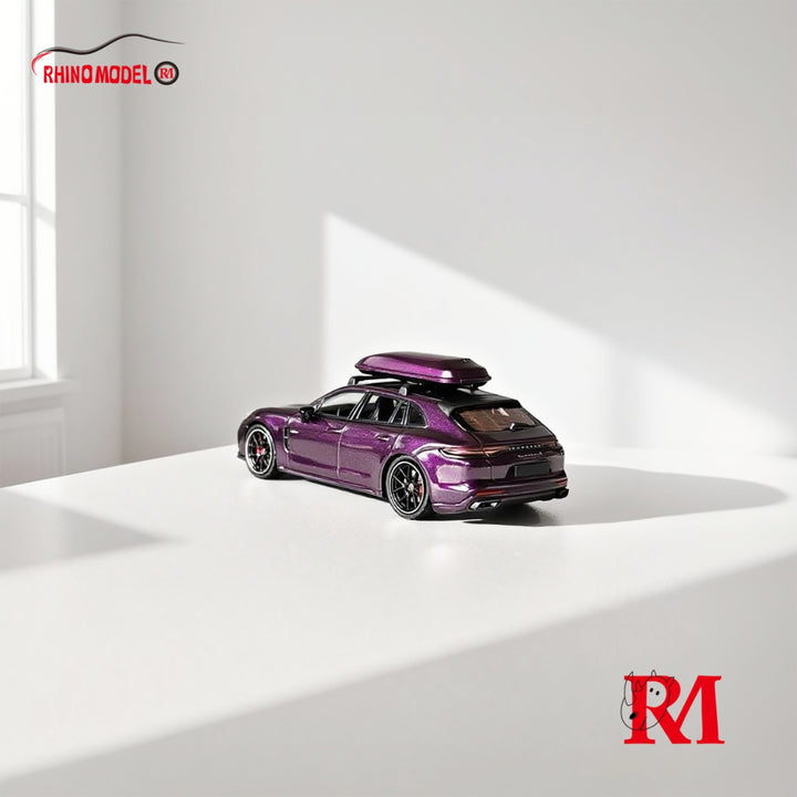 [Preorder] Rhino Model 1:64 Porsche Panamera 2nd Generation 971 Hunting Version Sport Turismo - Dark Purple