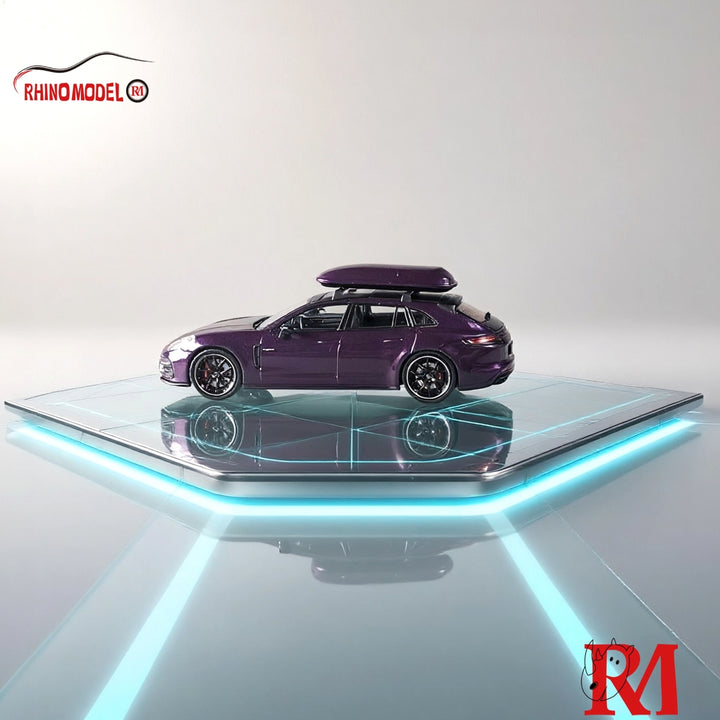 [Preorder] Rhino Model 1:64 Porsche Panamera 2nd Generation 971 Hunting Version Sport Turismo - Dark Purple