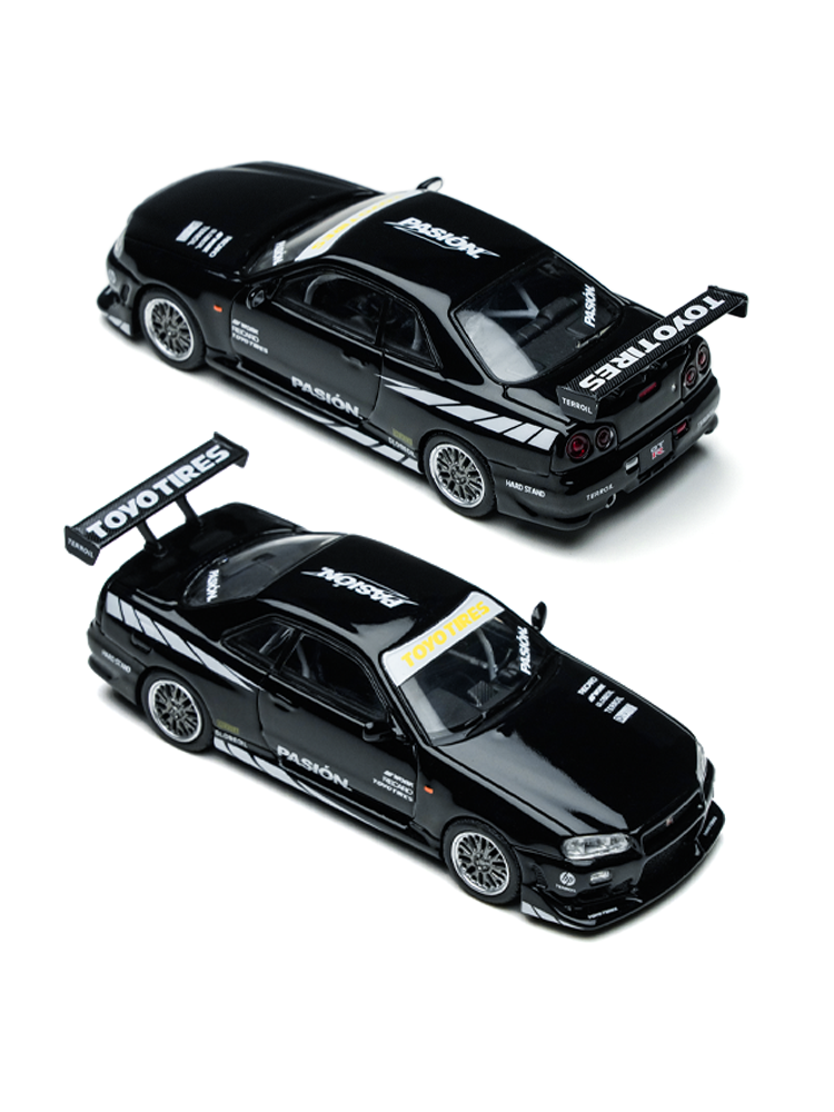 [Preorder] TimeMicro 1:64 Nissan Skyline GTR R34 Black TM800504