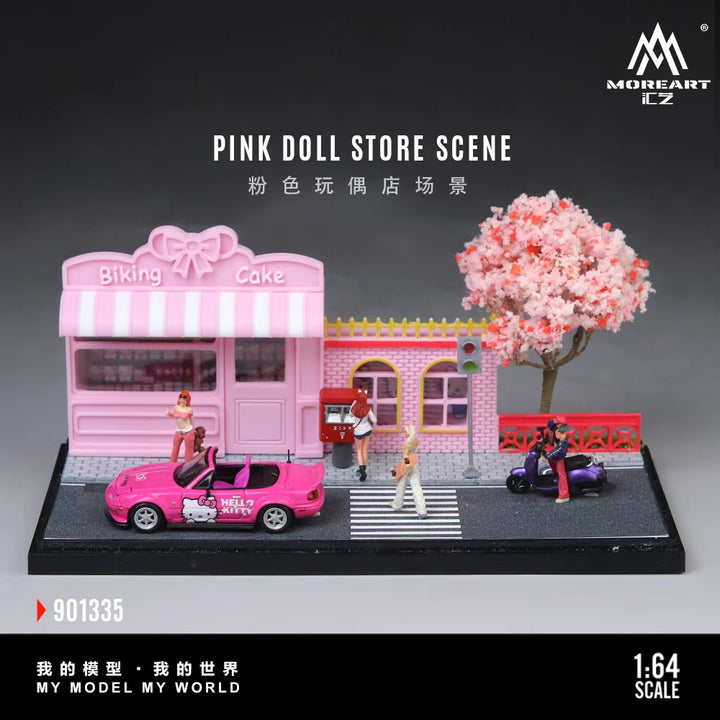 [Preorder] MoreArt 1:64 PINK DOLL STORE SCENE Diorama MO901335