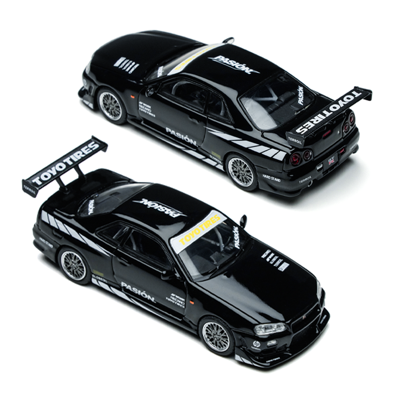 [Preorder] TimeMicro 1:64 Nissan Skyline GTR R34 Black TM800504