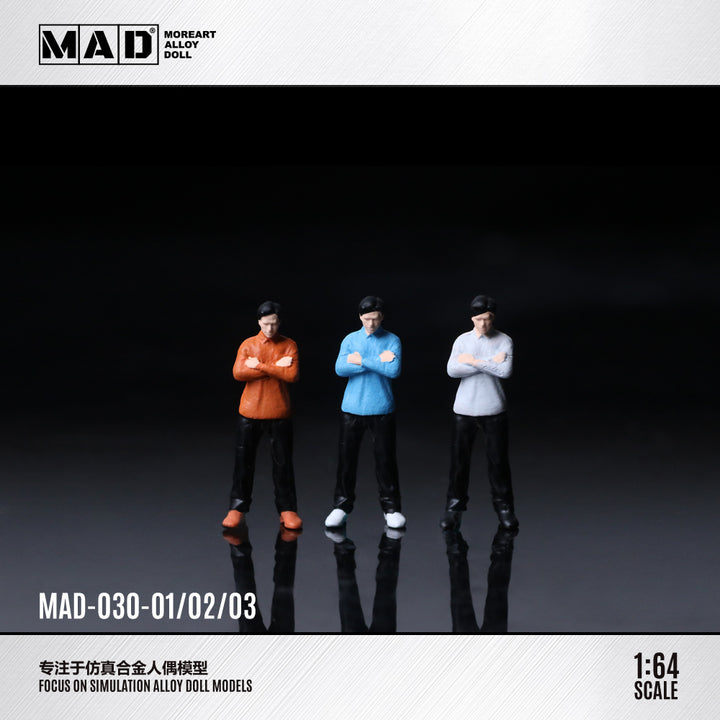 [Preorder] ALLOY MOREART DOLL 1:64 Cross Arm Men Doll (3 Colours) MAD030-1/MAD030-2/MAD030-3