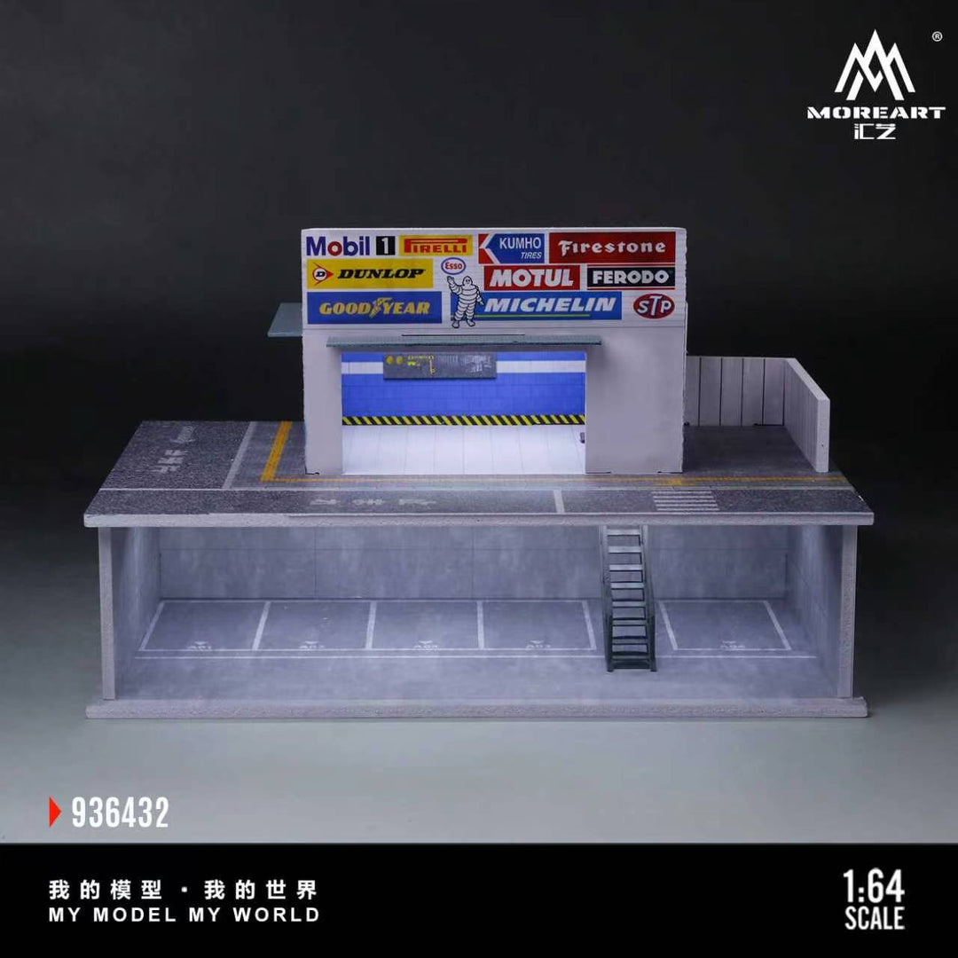 [Preorder] MoreArt 1:64 SCENE OF UNDERGROUND PARKING LOT AND ABOVE-GROUND MAINTENANCE ROOM MO936432