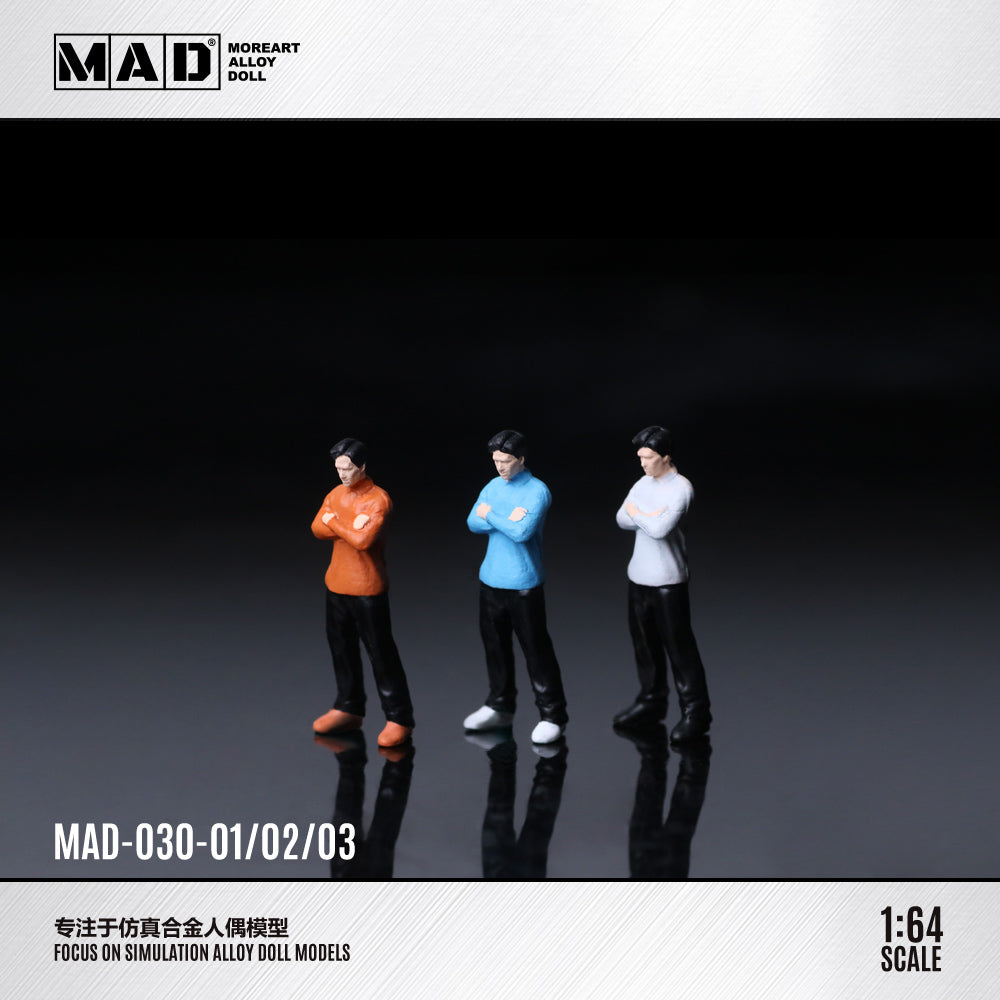 [Preorder] ALLOY MOREART DOLL 1:64 Cross Arm Men Doll (3 Colours) MAD030-1/MAD030-2/MAD030-3