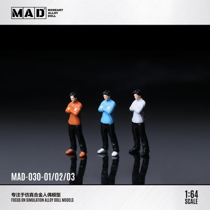 [Preorder] ALLOY MOREART DOLL 1:64 Cross Arm Men Doll (3 Colours) MAD030-1/MAD030-2/MAD030-3