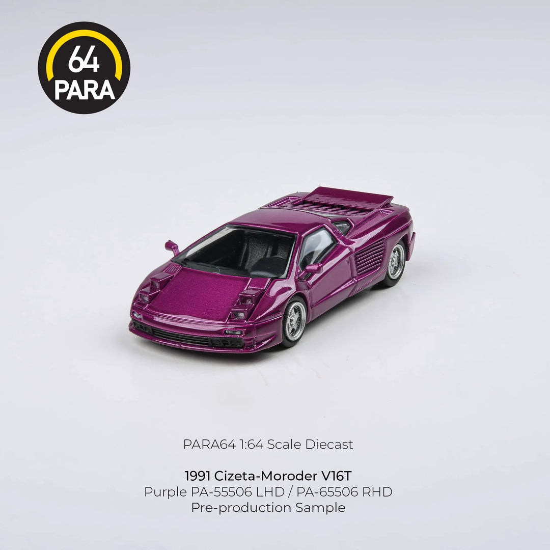 Para64 1:64 1991 Cizeta-Moroder V16T Purple – pop up light