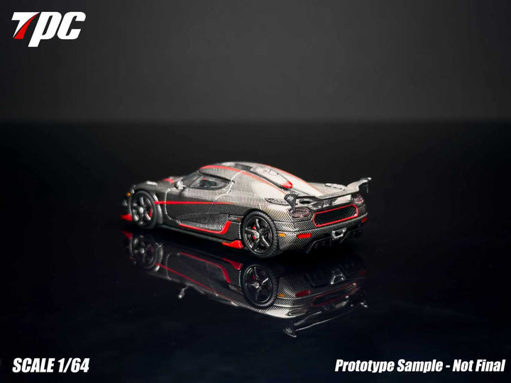 [Preorder] TPC 1:64 Koenigsegg Agera RS Carbon Fiber Red Stripe