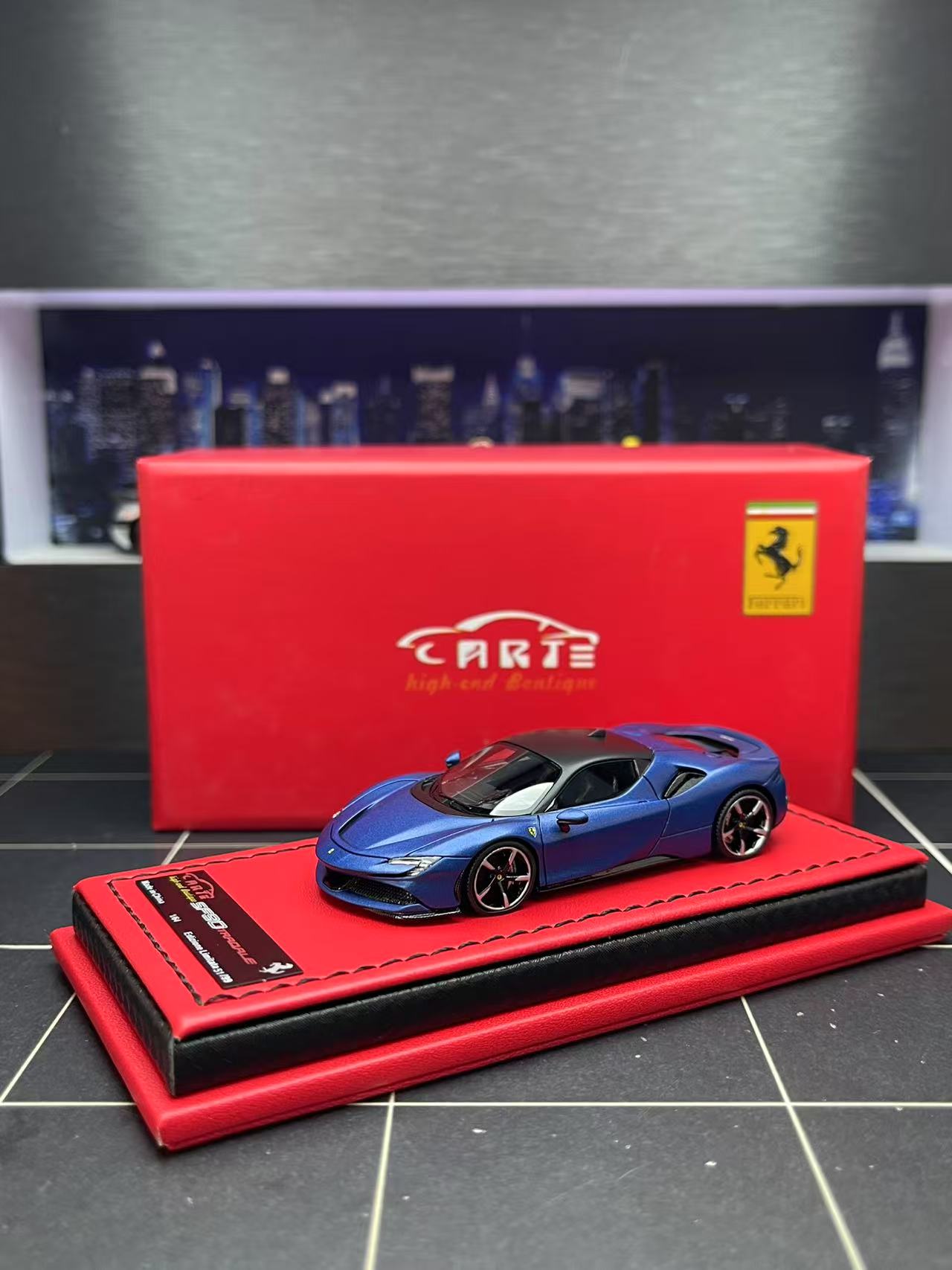 Hardtop Module Sf90 Art Model 1:64 Ferrari SF90 Blue Hardtop – Horizon Diecast