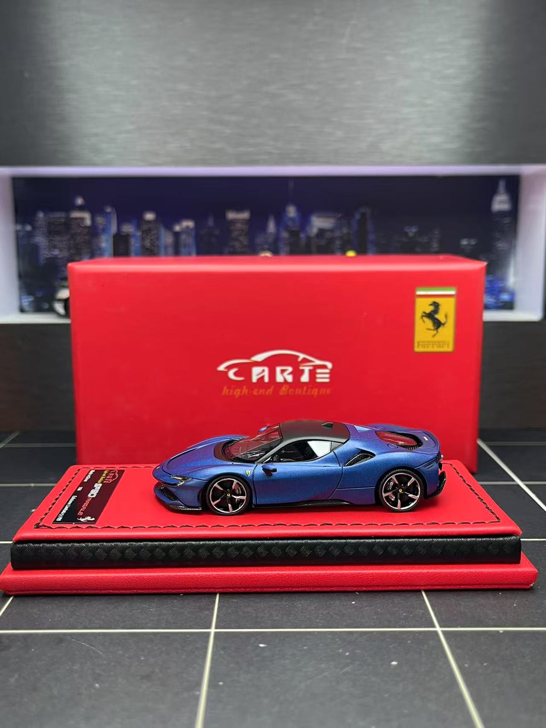 [Preorder] Art Model 1:64 Ferrari SF90 Blue Hardtop