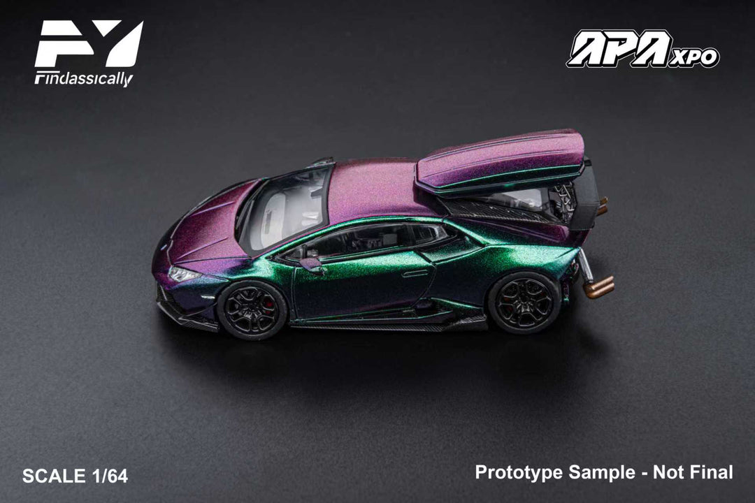[Preorder] Finclassically 1:64 Lamborghini Huracan LP610 Cartelfunds Twin-Turbo - Chameleon Foshan Limited Edition