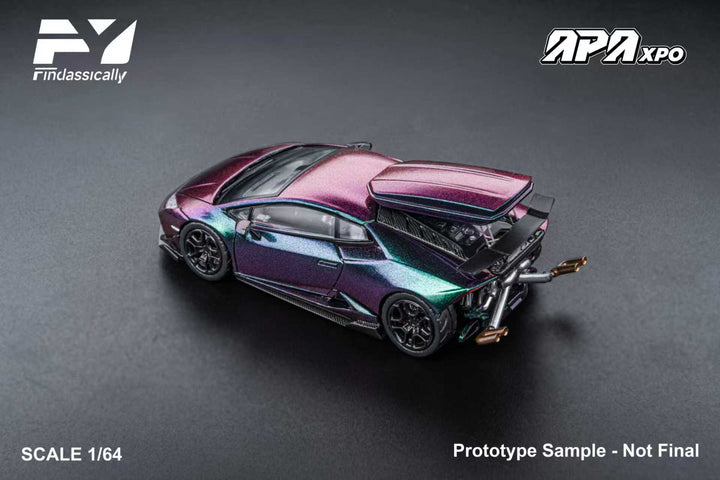 [Preorder] Finclassically 1:64 Lamborghini Huracan LP610 Cartelfunds Twin-Turbo - Chameleon Foshan Limited Edition