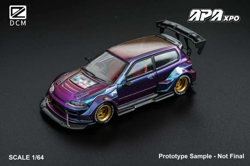 Preorder] DCM 1:64 Honda Kevmannz 1996 EG6 Hatchback Wide